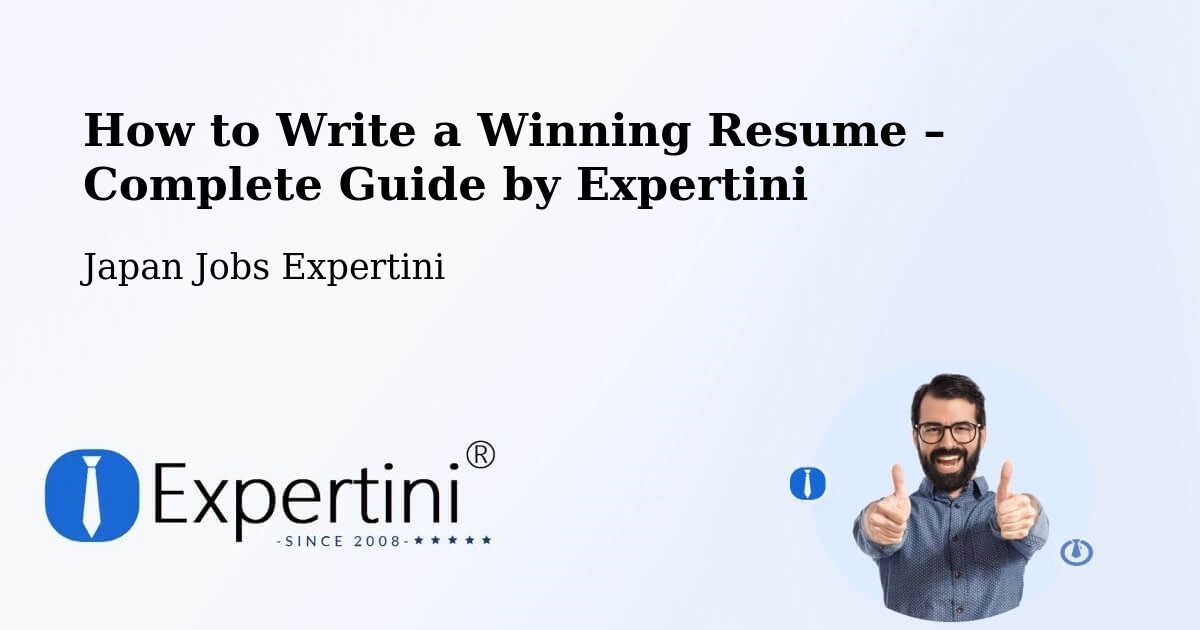 Resume Writing Guide for Job Seekers – Ama Gun - Ama Gun, Japan Jobs Expertini
